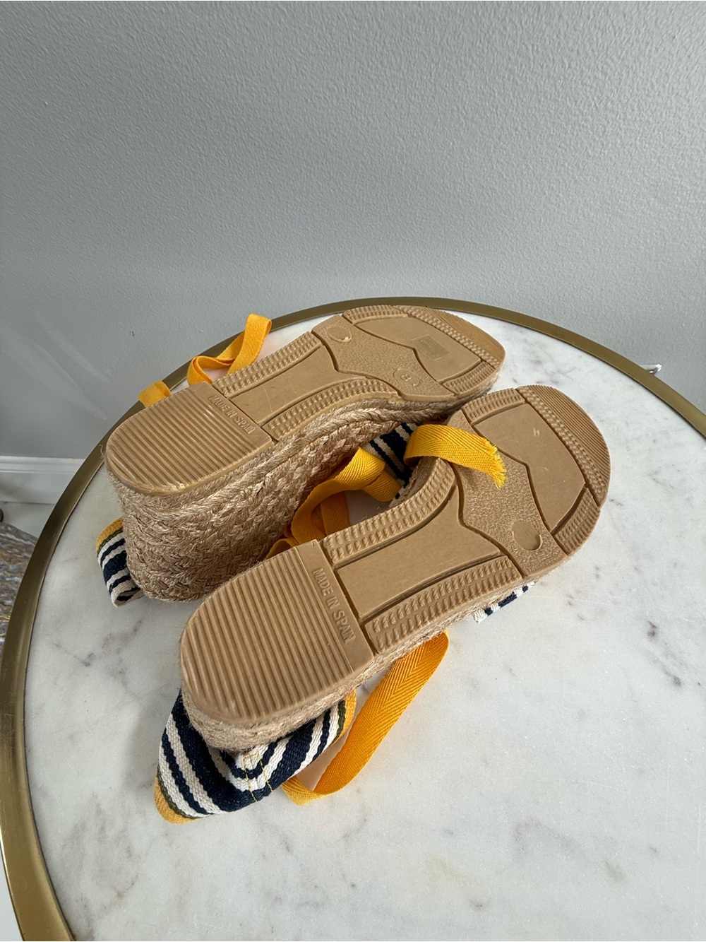 Tory Burch Espadrille Wedge Sandals with Tie Ankle - Picture 6 of 6